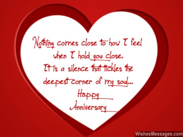 Anniversary greeting card message for her soul mates