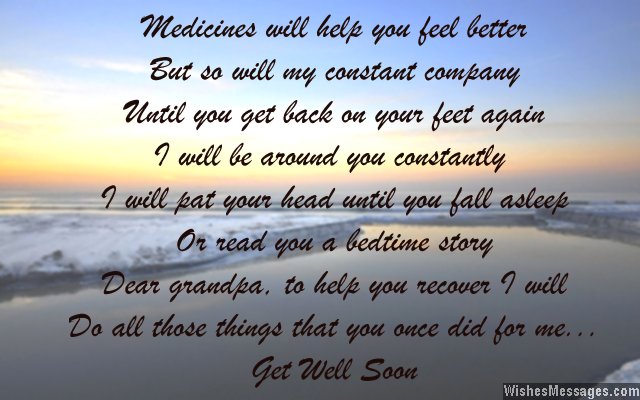 Beautiful get well soon wishes for grandfather