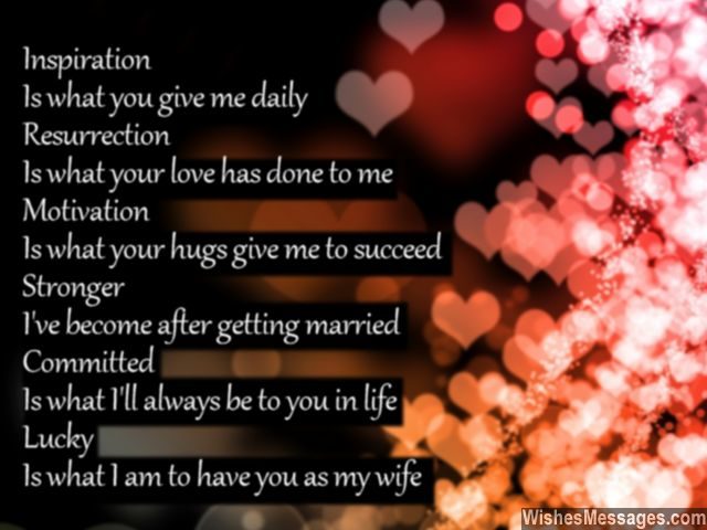 Beautiful poem from husband to say i love you to wife