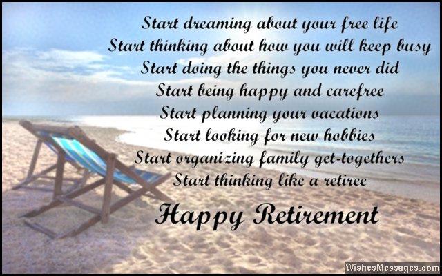 Beautiful retirement card wishes