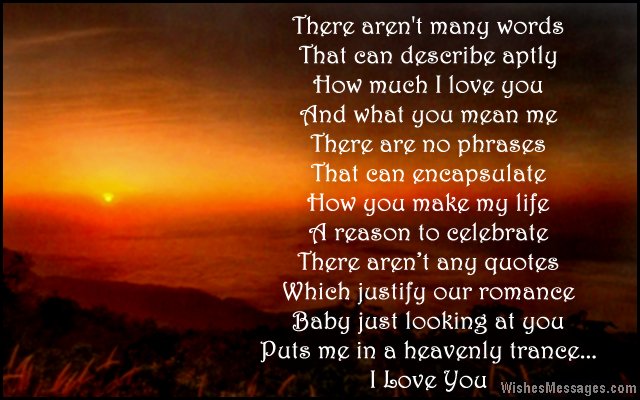 Beautiful short i love you poem for her