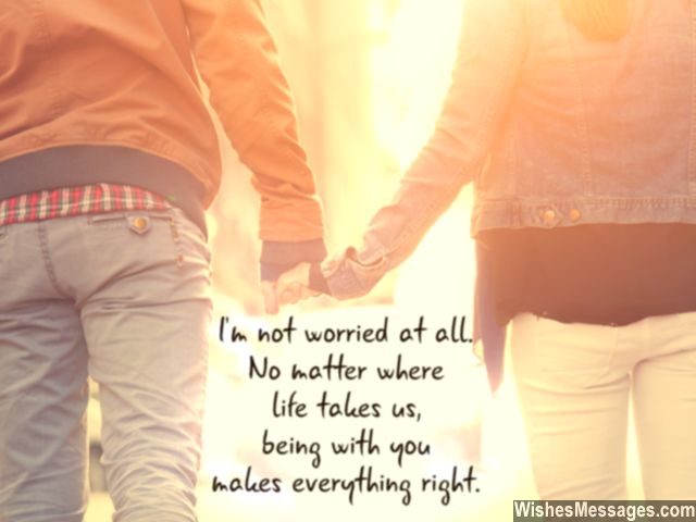 Being with you makes everything right sweet quote for couples