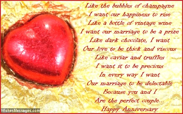 Cute 1st anniversary poem for husband after wedding