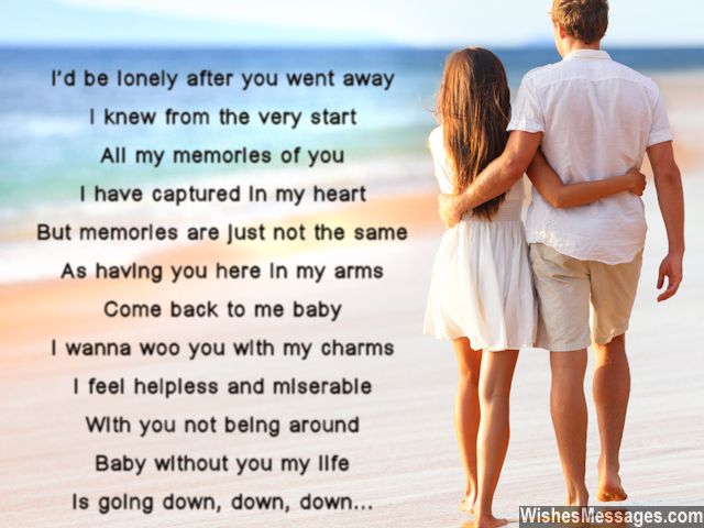 Cute i miss you poem to girlfriend from boyfriend