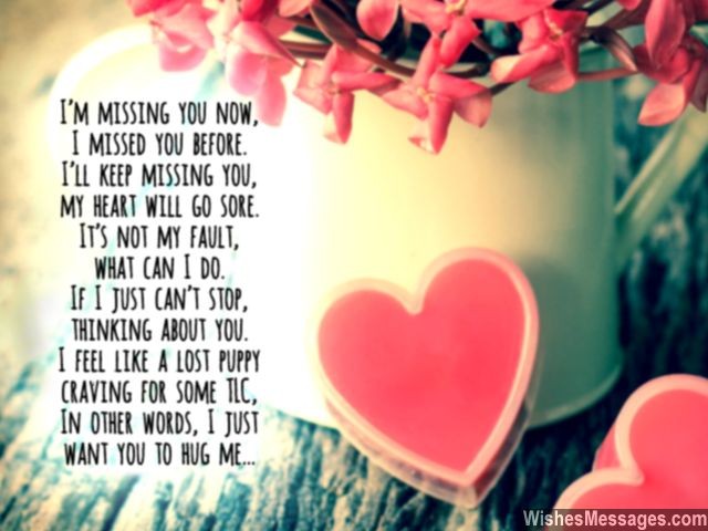 Cute missing you poem for her xoxo cant stop thinking you