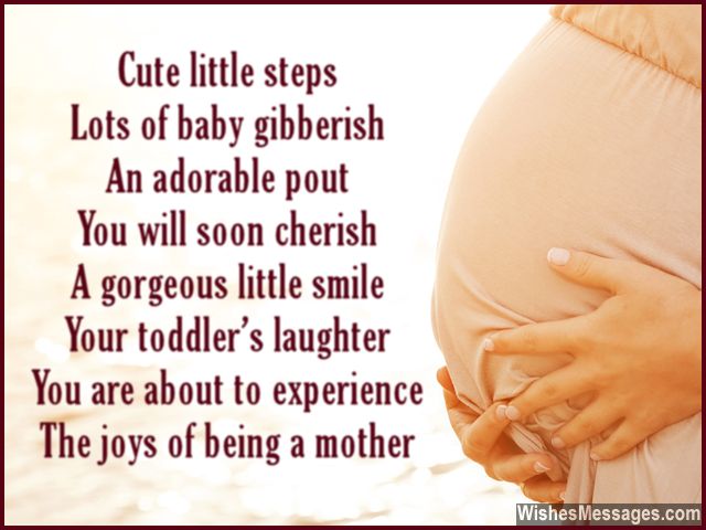 Cute pregnancy greeting for expecting couple
