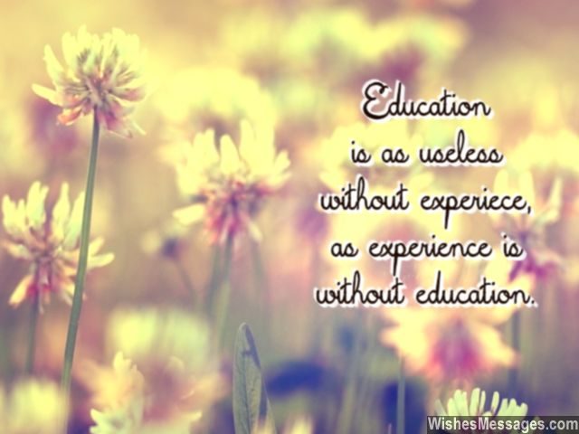 Education quote for students teachers and parents