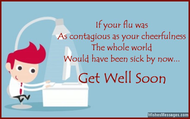 Get well soon greeting for colleagues