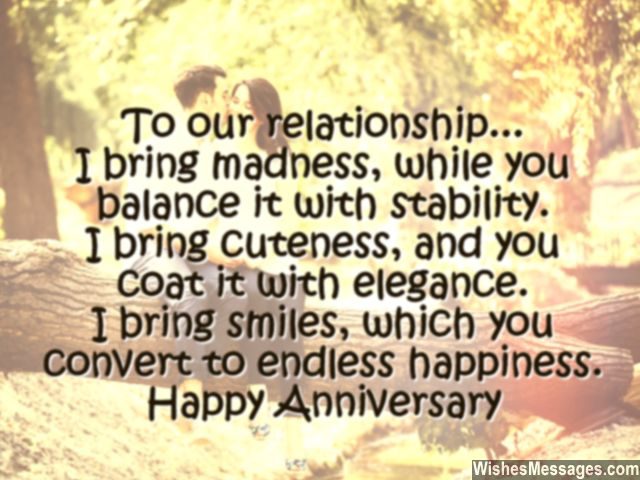 Happy anniversary card message for him husband wife