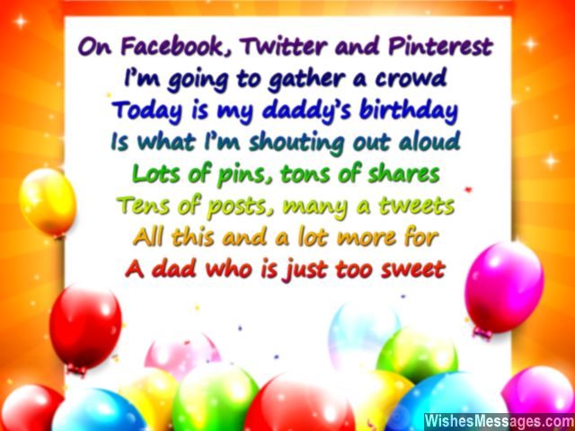 Happy birthday poem for dad pinterest facebook and twitter