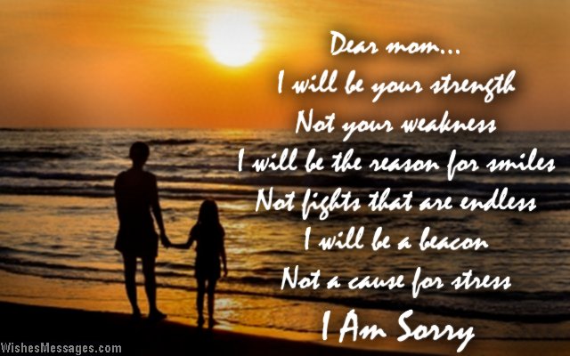 I am sorry quote for mother