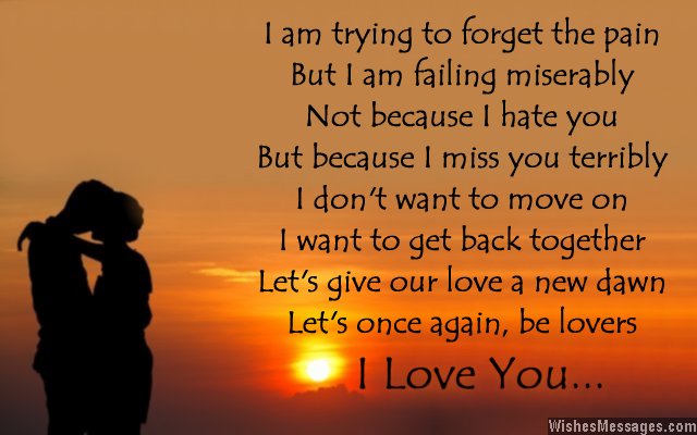 I love you poem for ex-girlfriend