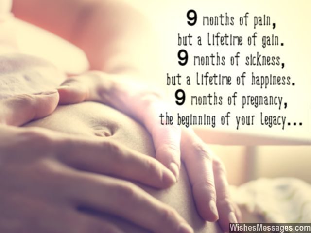 Inspirational message for pregnancy nine months impact on life