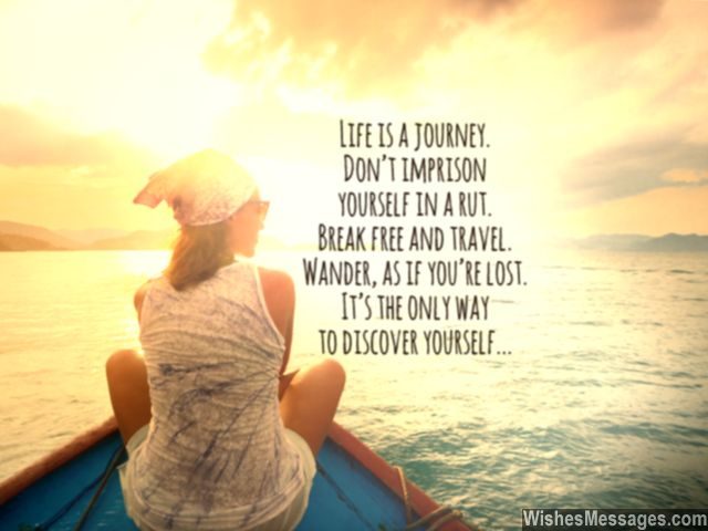 Life is a journey quote travel wander discover yourself