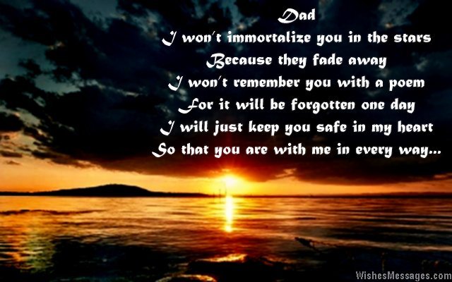 Missing you message to dad from son or daughter