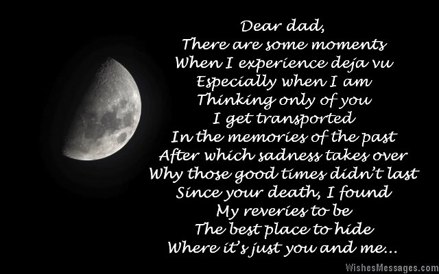 Poem in dad's memory after death