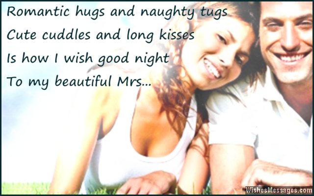 Romantic good night message for wife