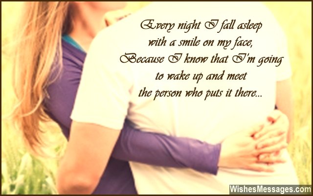 Romantic good night quote for girlfriend