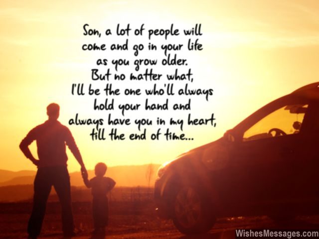 Son I will always hold your hand heart quote from mom dad