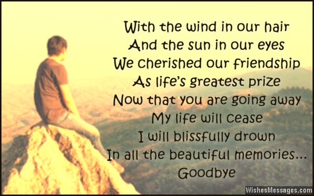 Sweet goodbye quote for friends