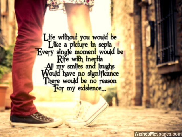 Sweet poem for girlfriend you are my reason for existence