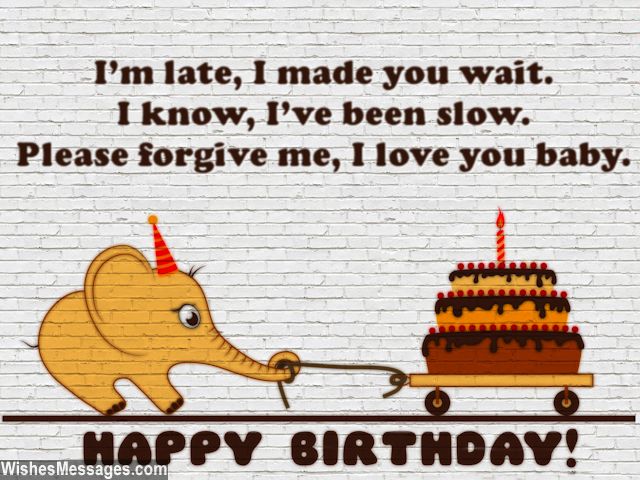 Sweetest belated birthday quote for cute greeting card