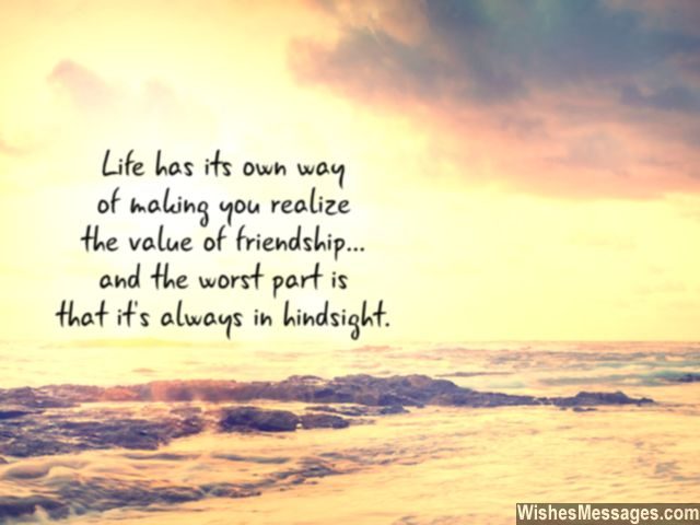 Value of friendship in life quote