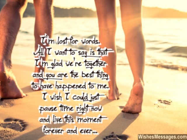 You are the best thing happen to me love forever quote for couples